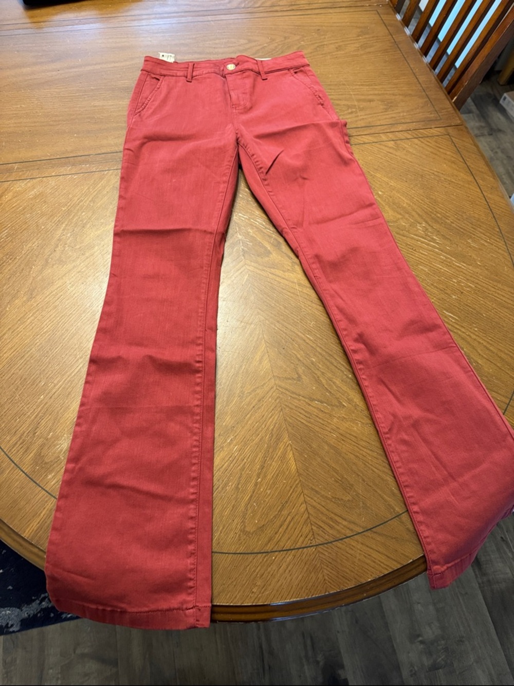Cosmic Blue Love Cotton Lyocell Blend Women's Slim Bootcut Pants Size 27 | NWT! - Picture 7 of 10